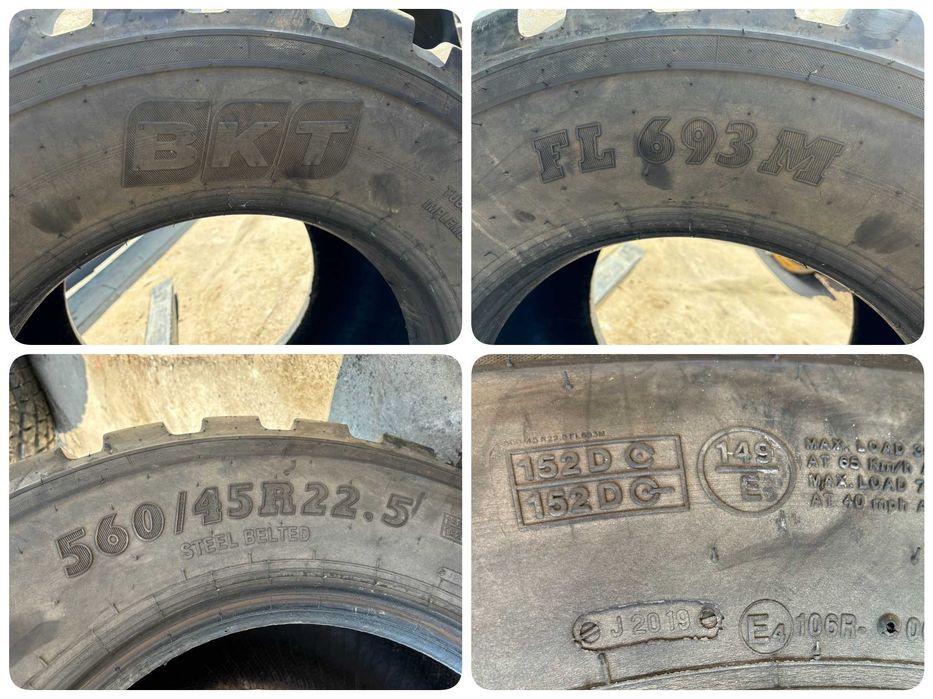 OPONA ROLNICZA 560/45 22.5 560/45R22.5 560/45/22.5 BKT FL 693M (80%)