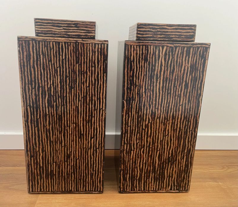 Conjunto de dois potes decorativos