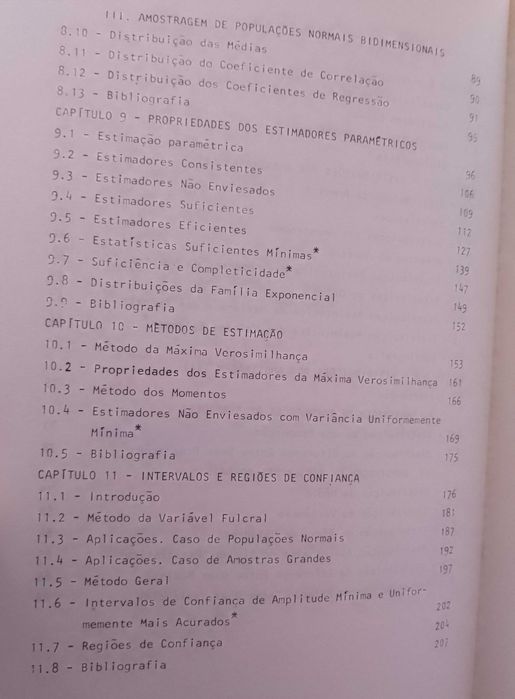 Probabilidades e estatística, Bento José Ferreira Murteira (2 volumes)