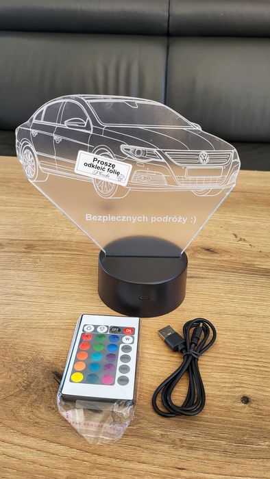 Lampka Led VW PASSAT Auto Na Biurko Statuetka  Samochód