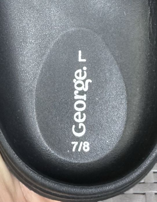 George шлепанцы тапочки 7/8 40-41 размер черные