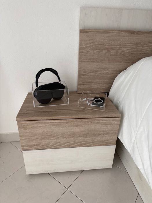 Conjunto quarto cama  casal 150/190 emma colchao