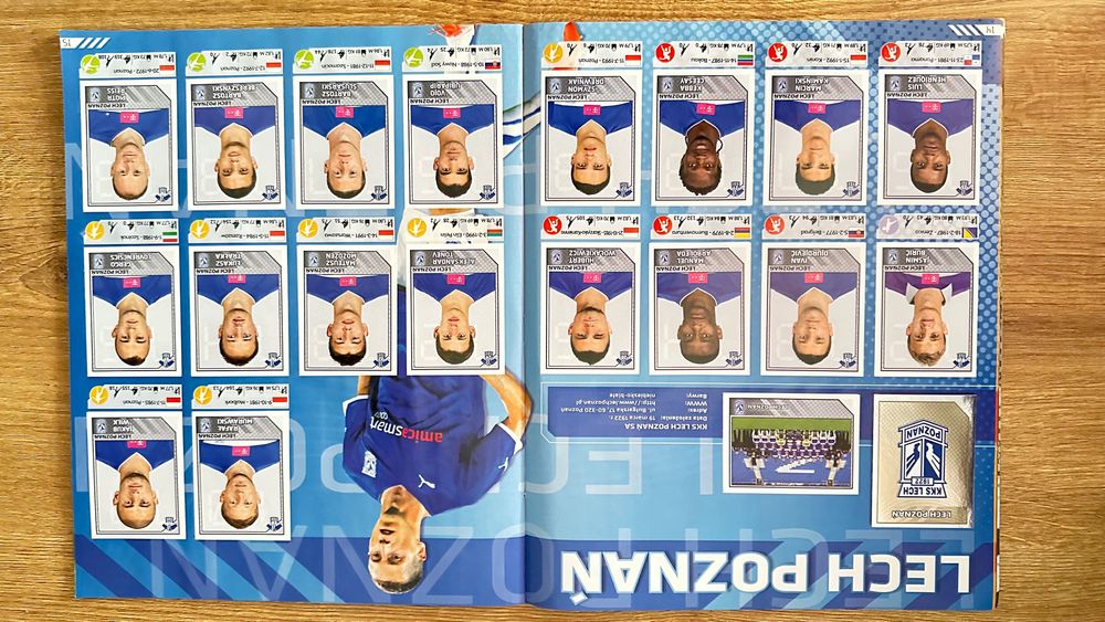 T-Mobile Ekstraklasa 2013 album do wyklejania PANINI kompletny 340/340