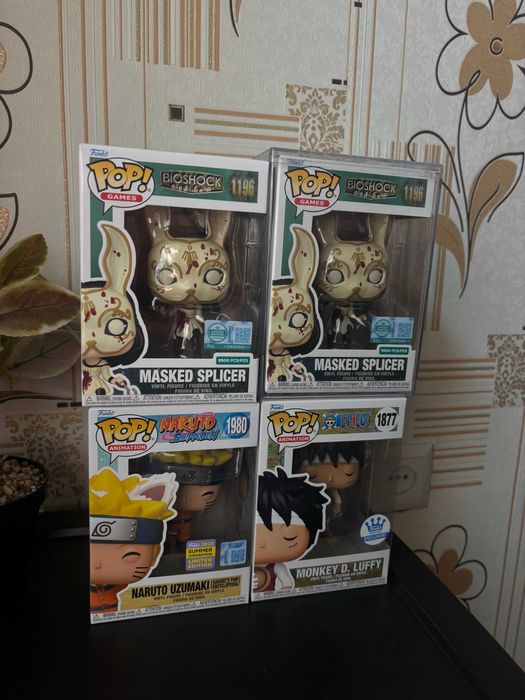 Funko Pop Bioshock Masked Splicer Naruto Luffy Exclusive Limited Edition колекція