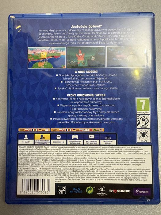SpongeBob ps4 PL dubbing