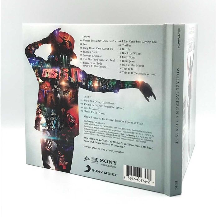 非売品/MICHAEL JACKSON CD Музыкальный CD диск, Michael Jackson - HIStory (2 gold cd, 1995