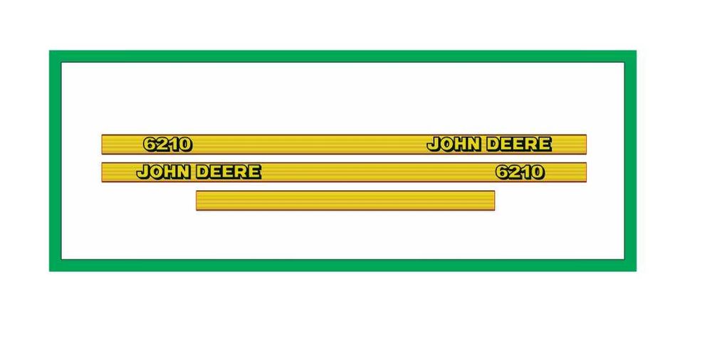 Naklejki John Deere 6210 Traktor Ciągnik Rolniczy Nalepki Komplet