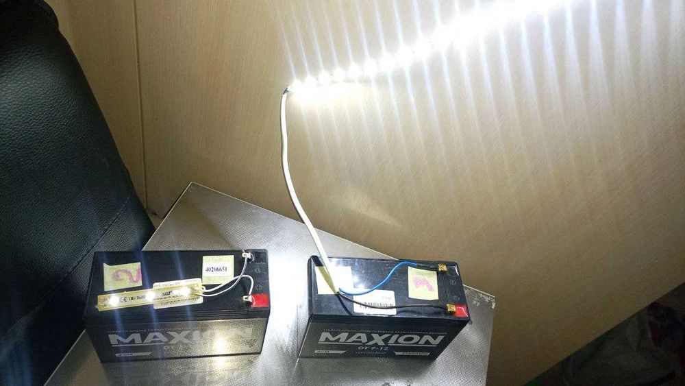 Акумуляторна батарея AGM MAXION 12V7Ah/20Hr + LED модуль + гарантія