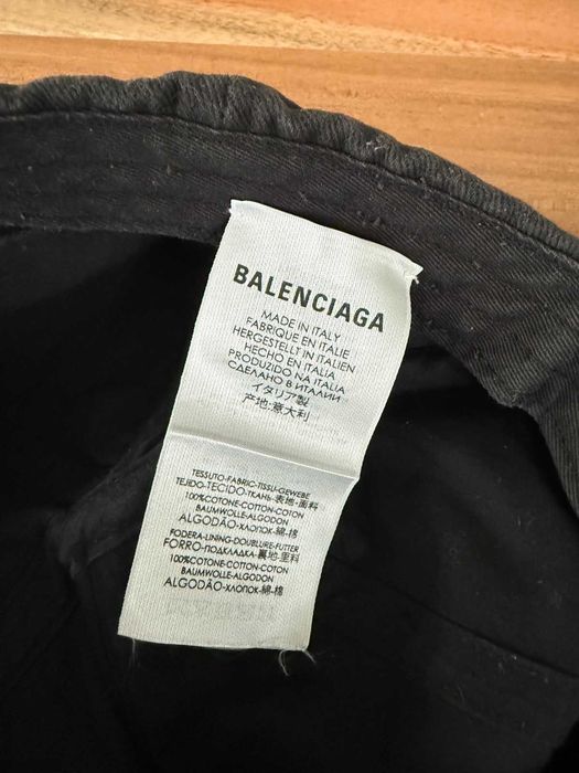Czapka Balenciaga Logo czarna, Made in Italy
