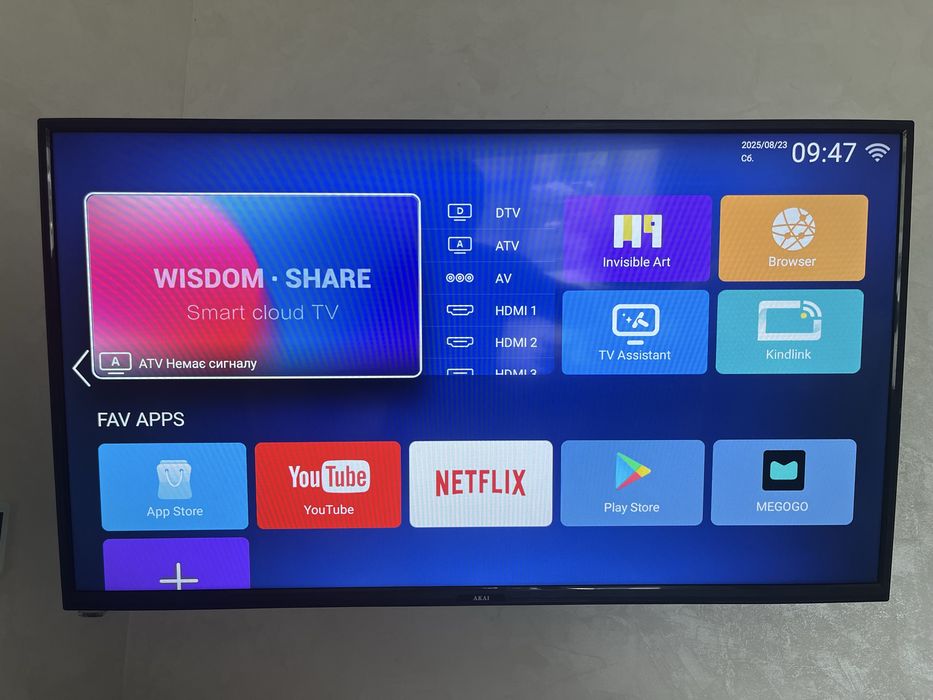 Akai smart tv android 9 42діагональ