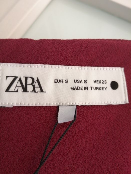 Vestido Zara Bordeaux S