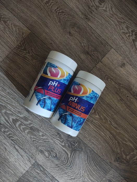 Chemia basenowa pH+ Plus i pH- Minus – nowe, komplet 2 szt.