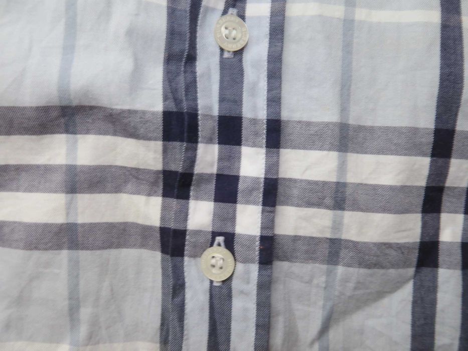 Burberry koszula w kratę baby blue M