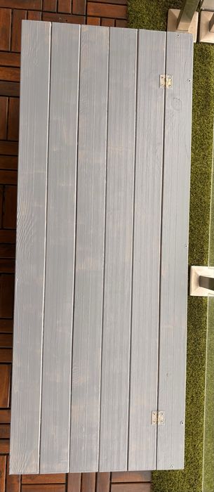 Skrzynia ogrodowa szara drewniana