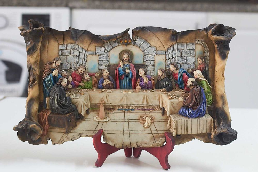 Ultima Ceia Em Ceramica 3D Peca De Destaque