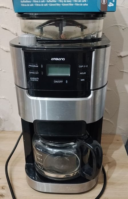 Ekspres Ambiano do kawy z młynkiem + Gratis 300 filtrów