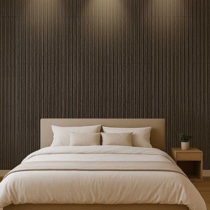 Duże Panele Ścienne Kamień 3D Kakao Brąz 120x60 Imitacja Skały