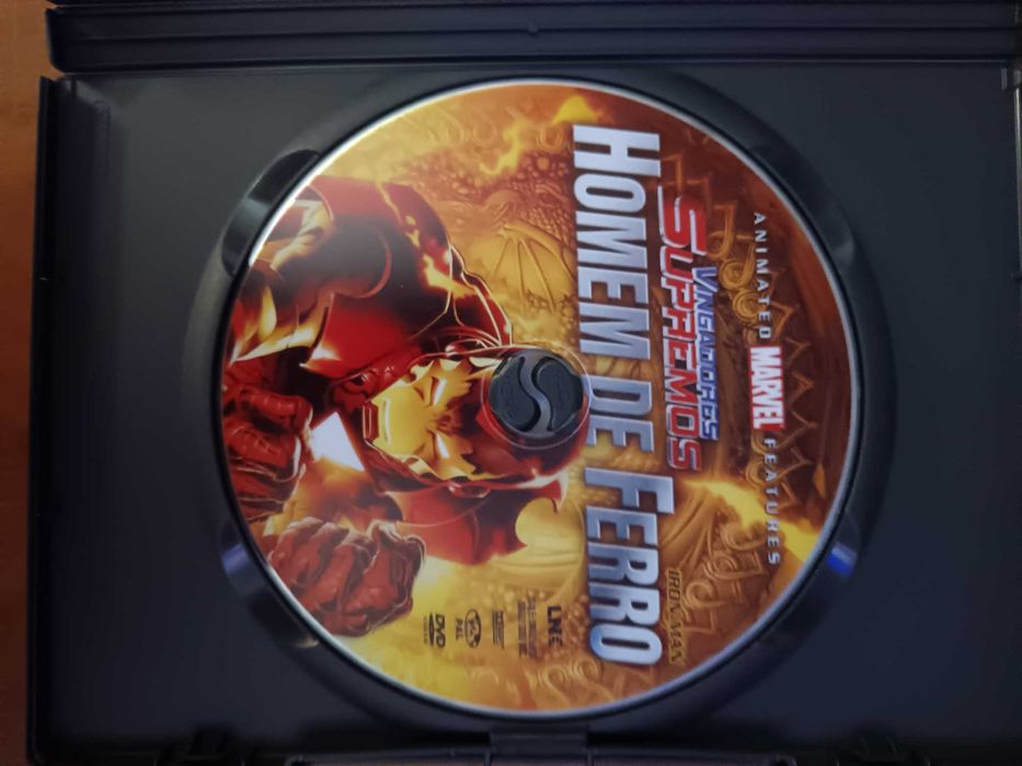 filme dvd original - homem de ferro - animação