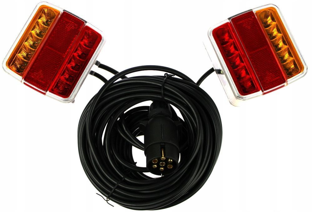 Lampy Tylne Led Diodowe Na Magnes Przyczepy 12M