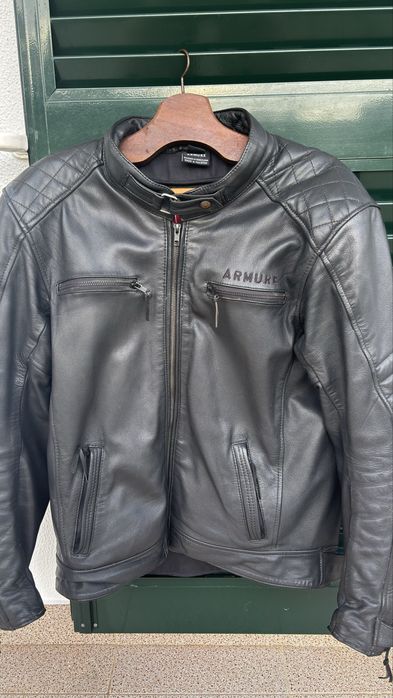 Casaco Pele ARMURE Moto Proteções L