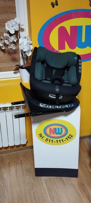 Nowy fotelik samochodowy ISOFIX obrotowy do 150 cm I-size
