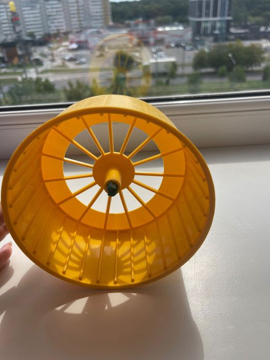 Колесо для гризунів + ванночка + тирса