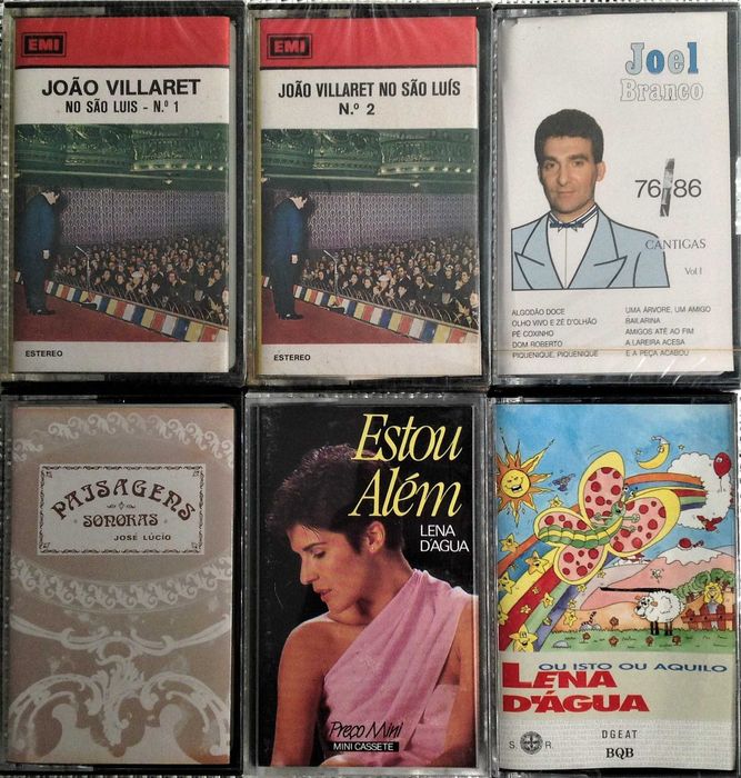 36 Cassetes - Musica Portuguesa - Raras - Muito Bom Estado