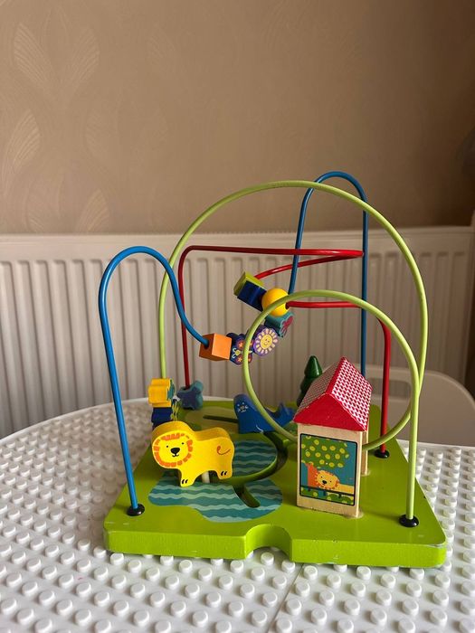 Деревянная игрушка пальчиковый лабиринт животные
