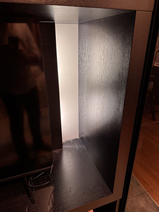 Móvel de Sala Preto – 3,60 m | Modular | Iluminação | Excelente Estado