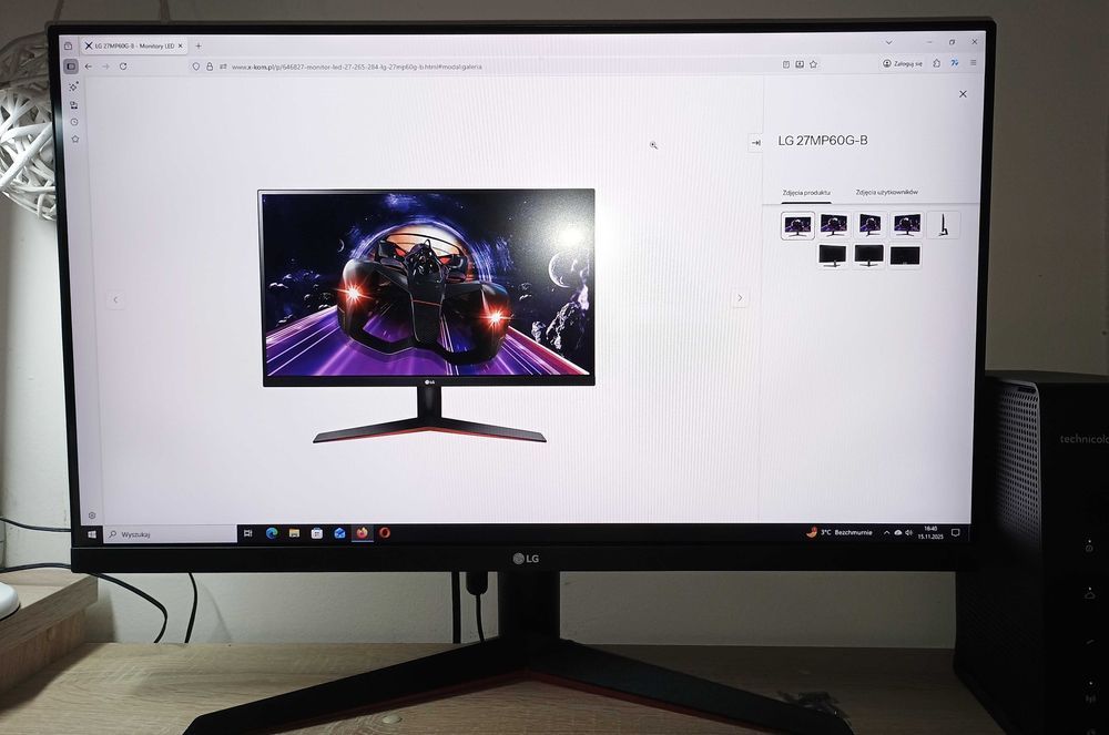 Komputer+monitor 27".I3 10100f ,16GB RAM, GTX 1070,SSD 256GB,HDD 512GB