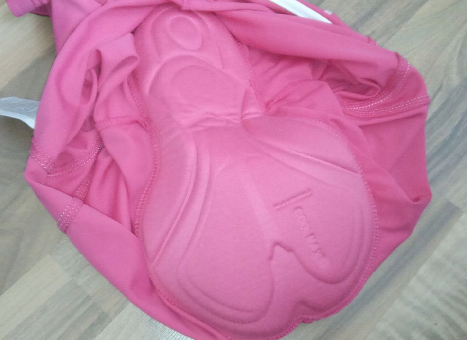 Spodenki rowerowe damskie M 40-42 pampers rozowe SUPER STAN