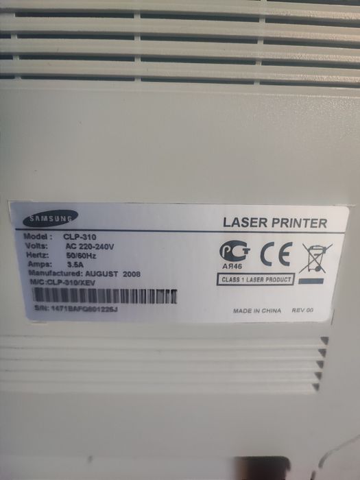 Кольоровий лазерний принтер CLP-310