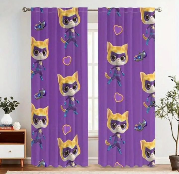 Cortinas para quarto / sala - Super Kitties
