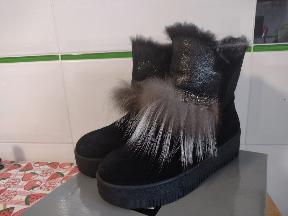 Kozaki NOWE śniegowce VENEZIA roz. 39/25,5 cm SKÓRA