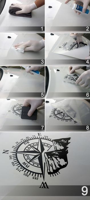 ZESTAW NAKLEJEK uniwersalnych na rower RAMĘ MTB