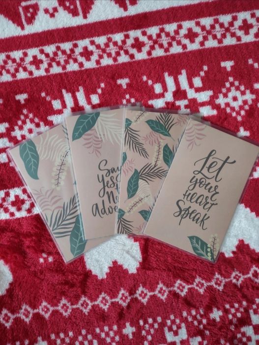 Karteczki w stylu tropikalnym/boho