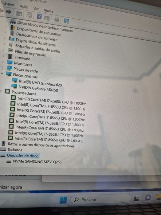 lenovo S540-14 processador i7-8565U, a funcionar corretamente