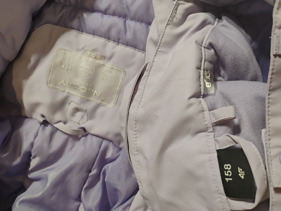 Piękny liliowy kombinezon narciarski 4F 158 NeoDry 8 000 bielizna