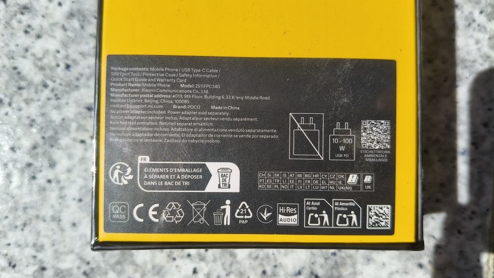 POCO X8 PRO novo a vácuo