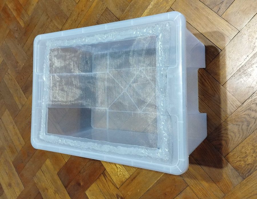 Duże Pudełko Terrarium dla Gada Ptasznika Karmówki 28 x 52,5 x 36cm