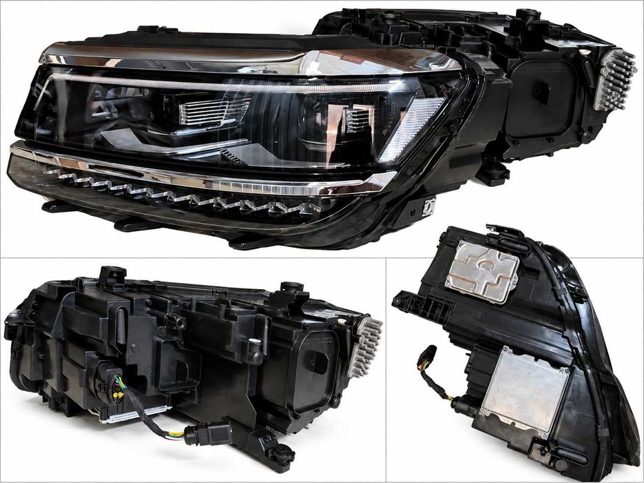 Фари Volkswagen Tiguan Full Led 2017 2018 2019 2020 з блоками, заміна галогену, ТОП аналог, вища якість(фары лед фольцваген фольксваген тигуан тігуан)