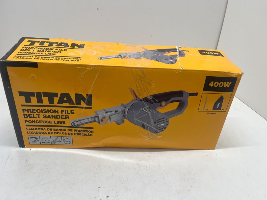 Szlifierka taśmowa pilnik do szczegółów Titan TTB910SDR 400 W 240 V gw12m fv23