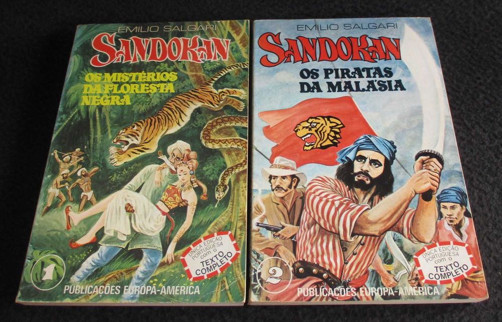 Livros Sandokan Emilio Salgari 1977