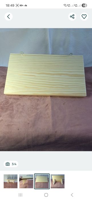 Mała drewniana półeczka sosnowa ²⁴