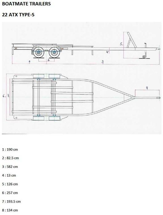 Reboque/ atrelados para barcos