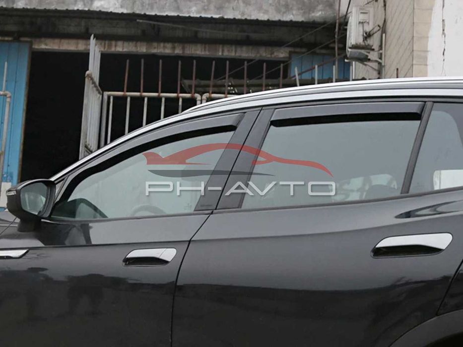 Вітровики вставні VW id.4 id4 Дефлектори вікон id.4 Ветровики