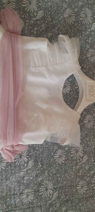 Vestido de 1a Comunhão Pano Branco – 8 anos