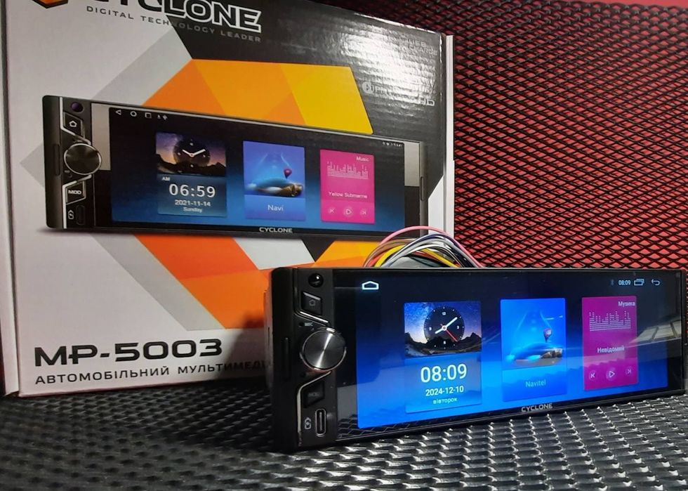 Автомагнітола Android Cyclone MP-5003 CarPlay/Android Auto 2/32