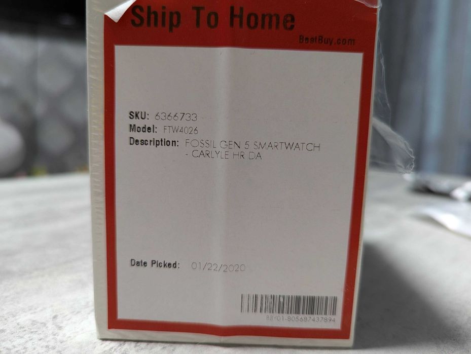 Смарт-годинник Fossil Gen 5 Carlyle HR (Brown Leather 22mm)