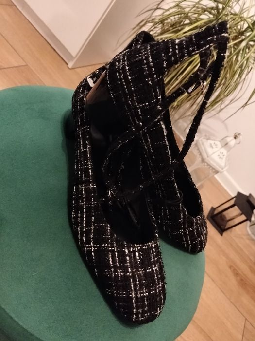 Nowe buty, Zara 37, półbuty, baleriny, na obcasie